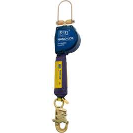 3M DBI-SALA Nano-Lok Extended Self Retracting Lifeline, Cab-Mount Connector, 11'