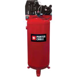 Porter Cable PXCMLC3706056, 3.5HP, Single-Stage Comp, 60 Gal, Vert., 135PSI, 11.5CFM, 1PH 230V