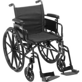 Cruiser X4 Wheelchair with Adjustable Detachable Desk Arms, Swing Away Footrests, 20" Seat