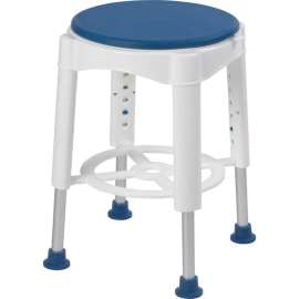Drive Medical RTL12061M Bathroom Safety Swivel Seat Shower Stool, 14" Seat