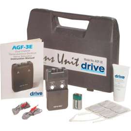 Drive Medical Portable Economy Dual Channel TENS with Electrodes & Carry Case AGF-3E