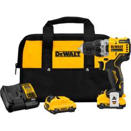 DeWALT XTREME 12V MAX Cordless Drill/Driver Kit, 3/8", Brushless, Keyless, Li-Ion, 2-Speed