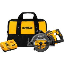 DeWALT DCS577X1 Circular Saw Kit, Battery Included, 60 V, 9 Ah, 7-1/4 in Dia Blade, 53 deg Bevel