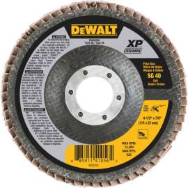 DeWalt DWA8280 Flap Disc 4-1/2" X 7/8" T29 Ceramic 40 Grit