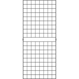 2' x 5' - Portable Wire Grid Wall Panel - Semi-Gloss Black