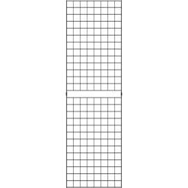 2' x 7' - Portable Wire Grid Wall Panel - Semi-Gloss Black