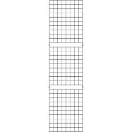 2' x 8' - Portable Wire Grid Wall Panel - Semi-Gloss Black