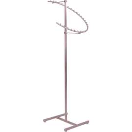 Spiral Costumer Rack - Satin Nickel