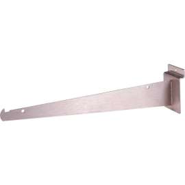 12" Shelf Bracket for Slatwall - Satin Nickel