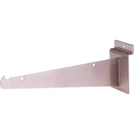 8" Shelf Bracket for Slatwall - Satin Nickel