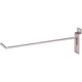 10" Hook for Slatwall - Satin Nickel
