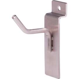 2" Hook for Slatwall - Satin Nickel