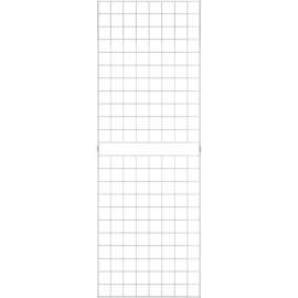 2' x 6' - Portable Wire Grid Wall Panel - Chrome