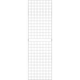 2' x 7' - Portable Wire Grid Wall Panel - Chrome