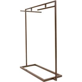Econoco, Linea 54 in. W x 66 in. H Statuary Bronze Garment Rack with 2 Swivel Hangbars