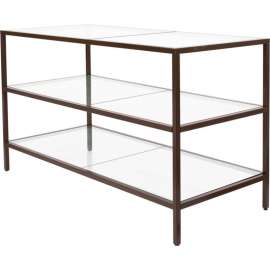 Econoco, Linea 3-Shelf Merchandising Table, Statuary Bronze