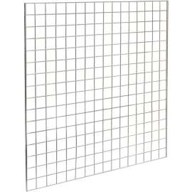 4'W X 4'H - Wire Grid Wall Panel - Chrome