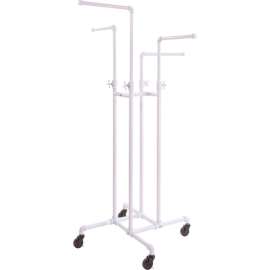 Econoco, Pipeline 4-Way Adjustable Gloss White Garment Rack