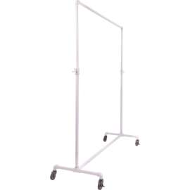 Econoco, Pipeline 60 in. W x 64 in. H Adjustable Gloss White Garment Rack