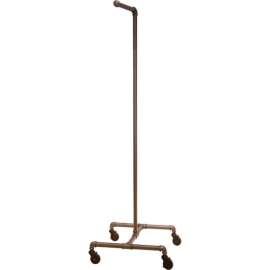 Econoco, 4-Leg Costumer, PSC2, 21"W x 60"H x 21"D, Anthracite Grey