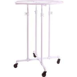 Econoco, Pipeline 36" Diameter Gloss White Round Rack