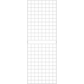 2' x 6' - Portable Wire Grid Wall Panel - Semi-Gloss White