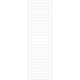 2' x 7' - Portable Wire Grid Wall Panel - Semi-Gloss White