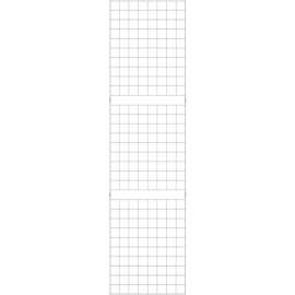 2' x 8' - Portable Wire Grid Wall Panel - Semi-Gloss White