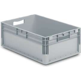 Schaefer Straight Wall Stacking Container ELB6220.GY1 - 23-5/8"L x 15-11/16"W x 8-11/16"H