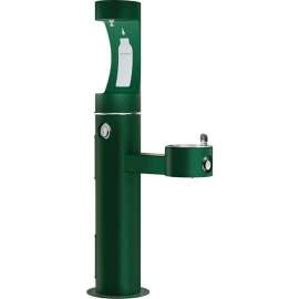 Elkay LK4420BF1U, Bi-Level Outdoor Pedestal Fountain, Upper Water Refilling Station