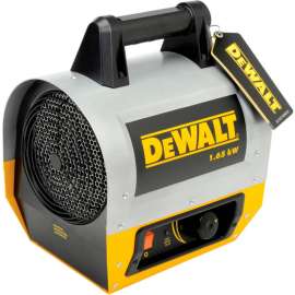 DeWALT Portable Forced Air Electric Heater W/ Adjustable Thermostat, 120V, 1 Phase, 1650 Watt