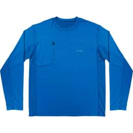 Ergodyne Chill-Its 6689 Cooling Long Sleeve Sun Shirt w/ UV Protection, L, Blue