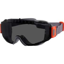 Ergodyne MODI-NEO OTG Safety Goggles w/ Neoprene Strap, Vented Frame, Smoke Lens, Gray Frame