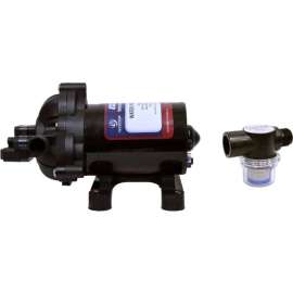 Eccotemp EccoFlo Triplex Diaphragm 12V Water Pump and Strainer - ECP12V