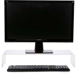 Mind Reader Acrylic Monitor Stand Riser, Clear