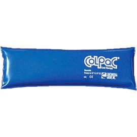 ColPaC Blue Vinyl Reusable Cold Pack, Throat, 3" x 11", 12/PK