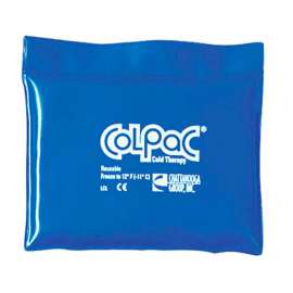 ColPaC Blue Vinyl Reusable Cold Pack, Quarter Size 5" x 7"