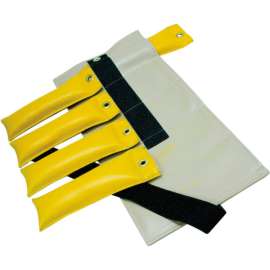 Pouch Adjustable Wrist and Ankle Weight, 15 lb., Tan, 1 Set