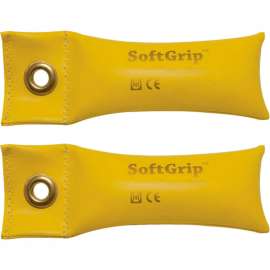 CanDo SoftGrip Hand Weight, 1 lb., Yellow, 1 Pair
