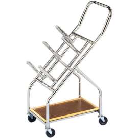Mobile Cart For Iron Disc Weight Plates, 350 lb. Capacity, 23-1/2"L x 14"W x 43"H