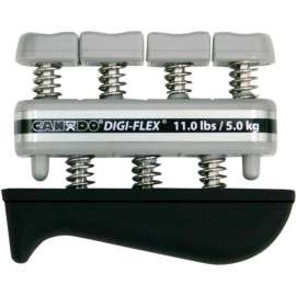 CanDo Digi-Flex Hand/Finger Exerciser, Silver, XX-Heavy