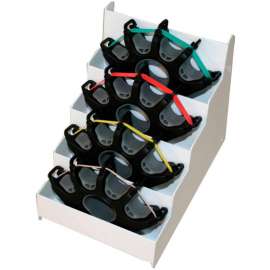 CanDo Digi-Extend Hand Exerciser Set, 4 Exercises with 64 Bands and Metal Rack