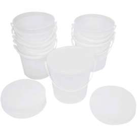 Containers and Lids For 5 Pound Putty, 10/Case