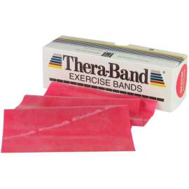 Thera-Band Latex Exercise Band, Red, 6 Yard Roll/Box