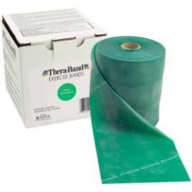 Thera-Band Latex Exercise Band, Green, 50 Yard Roll/Box