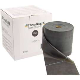 Thera-Band Latex Exercise Band, Black, 50 Yard Roll/Box