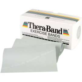 Thera-Band Latex Exercise Band, Silver, 6 Yard Roll/Box