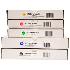Thera-Band Latex Exercise Tubing, 25' Roll/Box, 5 Color Set