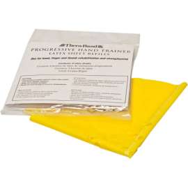 Thera-Band Progressive Hand Trainer, 6 Sheet Refills, Yellow, X-Light