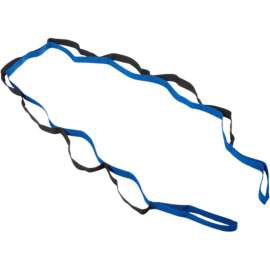 CanDo FabStretch Dynamic Stretch Strap, Blue/Black